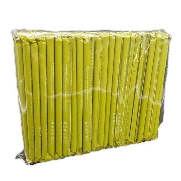 Bubble Tea Papier Trinkhalme 150 Stück - Beutel, 230 mm weiß oder grün